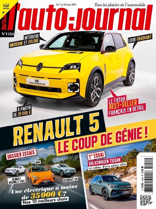 Détails du titre pour L'auto Journal par Editions Reworld Springer - Disponible